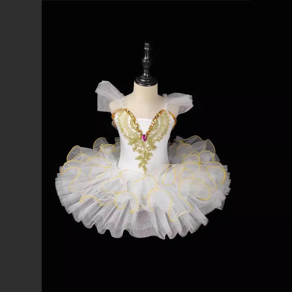 June 1 Children's Swan Ballet Dress - Girls Tulle Skirt Princess Costume