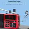 Mini Portable Pocket FM Radio USB MP3 Bluetooth Speaker Radios with Rechargeable Battery For Go Hiking FM Radio Receiver