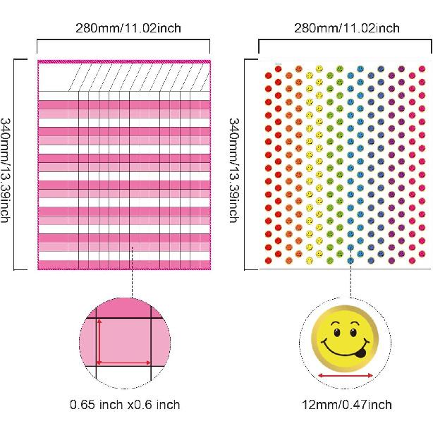 Outus 6 Pieces Incentive Reward Charts Laminated Dry Erase Incentive Chart Reward Chores Chart for Learning Attendance Homework Progress Tracking