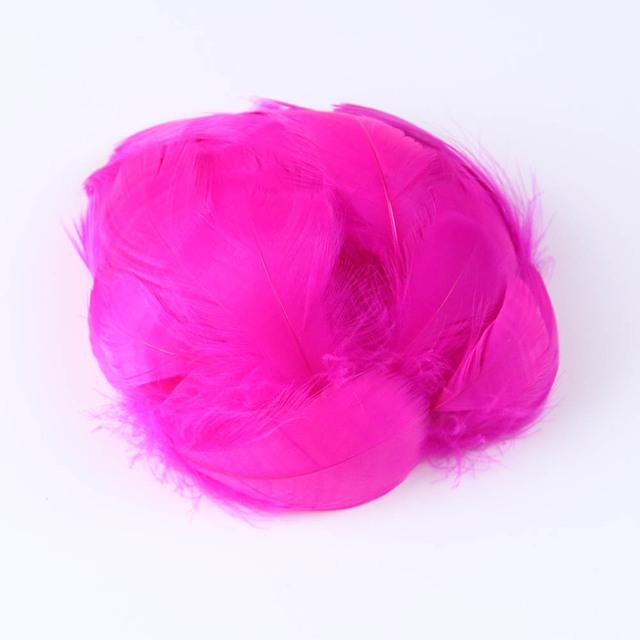 Натуральное гусиное перо 5-8 см, белый шлейф для изготовления ювелирных изделий, серег, свадебных украшений, перья для завязывания мух, 100 шт.