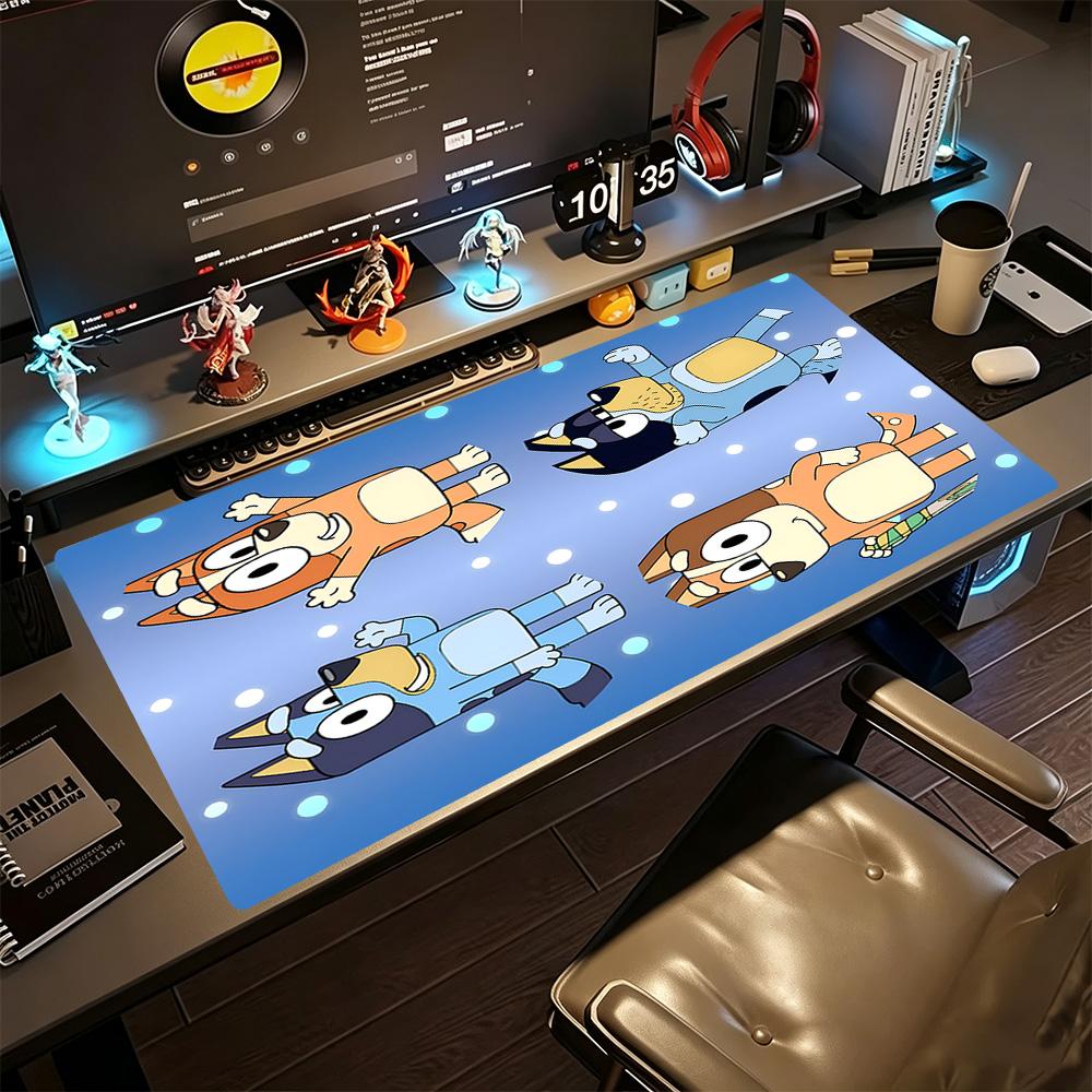 Bluey Large Mouse Pad Office Mouse Mats Ultra-Long Desk Mat Non-Slip Rubber Bottom Perfect Gift for Gamers And Professionals