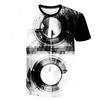 Summer Trendy Personalized Creative Round Pattern 3D Digital Printed Short Sleeved Men's Women's T-shirts