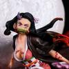 Anime Gk 31cm Demon Slayer Figure Ghosting Violent Blood Kamado Nezuko Super Large Hand -Made Toy Model Statue Ornament Gifts