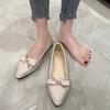 Женская обувь 2024 года, горячая распродажа, женские туфли на плоской подошве, модные повседневные туфли на плоской подошве с мягким дном, новые туфли на плоской подошве с острым носком и низким каблуком Zapatos