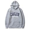 Мужская и женская зимняя толстовка с принтом CALIF, пуловеры с капюшоном, корейская мода, свободные повседневные толстовки с капюшоном, флисовый пуловер, женская одежда