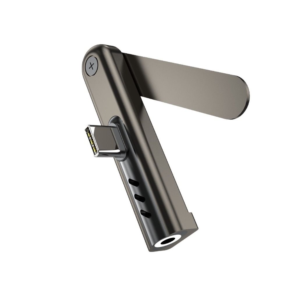 Rotating 360 Bracket USB C Adapter Fast Power Delivery Fast Charging Adapter  For Phones