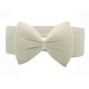 Fashion Women Bowknot Elastic Wide Stretch Buckle Waistband Waist Belt B