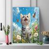 Cute American Shorthair cat Pattern  3pcs 100% Round Full Drill 5D DIY Diamond Painting Embroidery Cross Stitch Rhinestone Décor