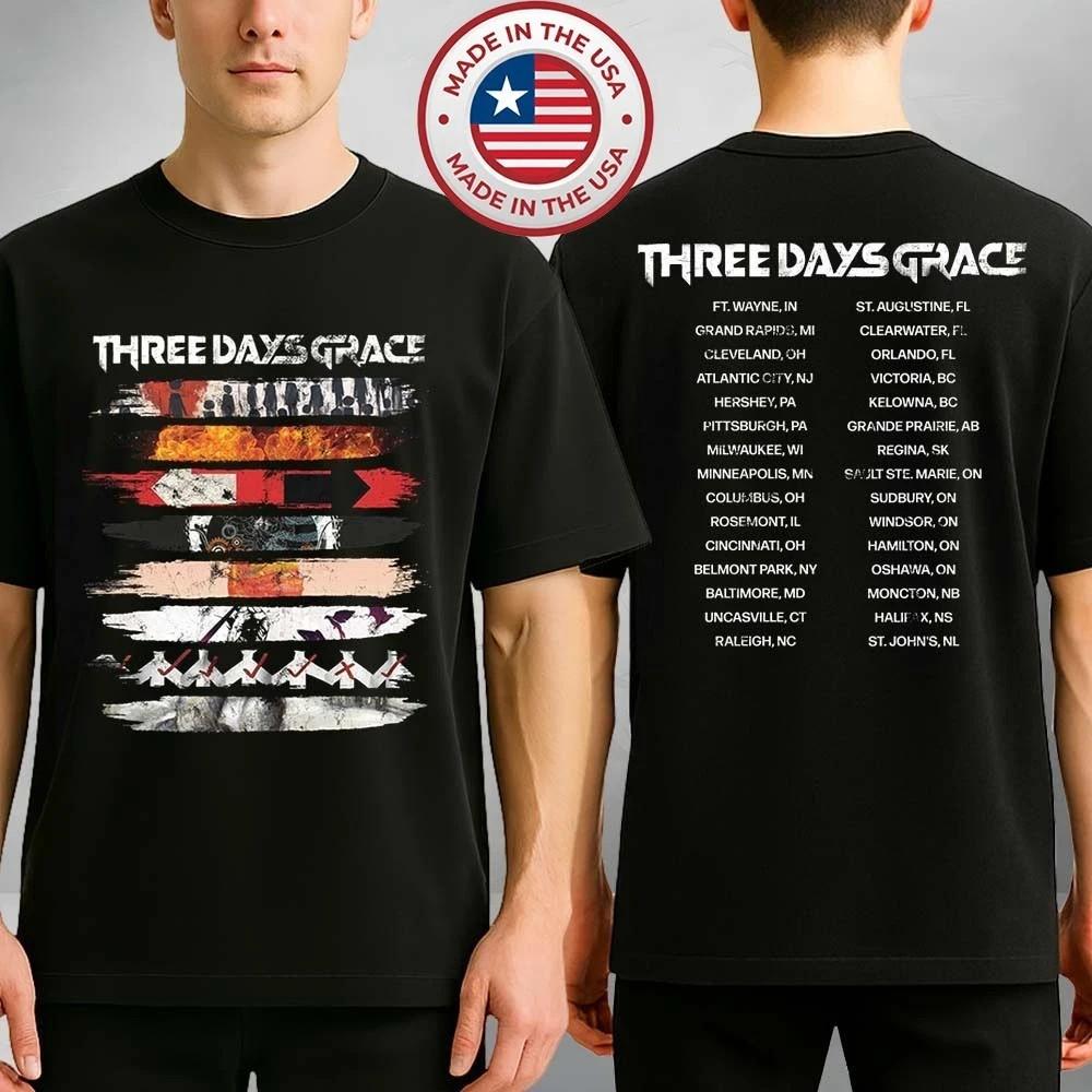 HOT! Three Days Grace 2026 Album Tour T-Shirt