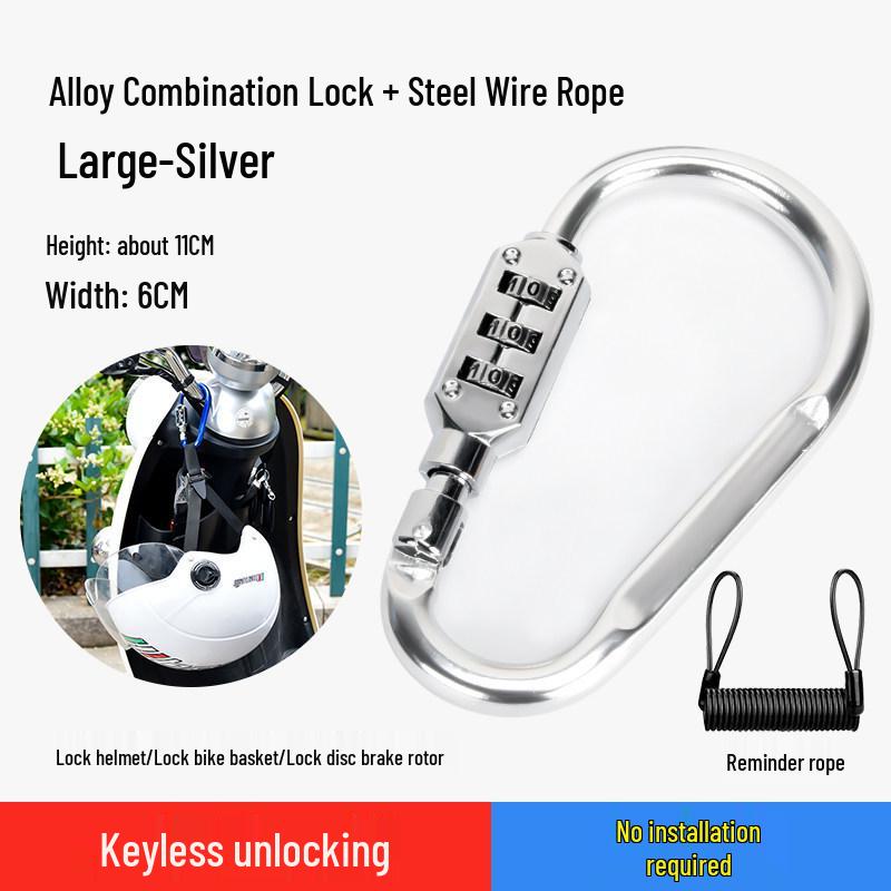 Universal Anti-Theft Helmet Lock for Bikes and Scooters