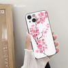 Розовый чехол для телефона с рисунком цветка сакуры для iPhone 14 11 12 Pro 8 7 Plus X Pro MAX 13 MINI XR XS SE 2020 Мягкие чехлы для телефонов с рисунком