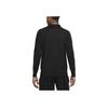 Nike Solid Color Pullover Long Sleeve Polo Men Tops Black DV7462-010