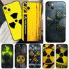 Чехол с эмблемой ядерной радиации для iPhone 13 14 Pro Max 11 12 Mini 6S 7 8 Plus SE 2020 2022 X XR XS MAX Cover Coque