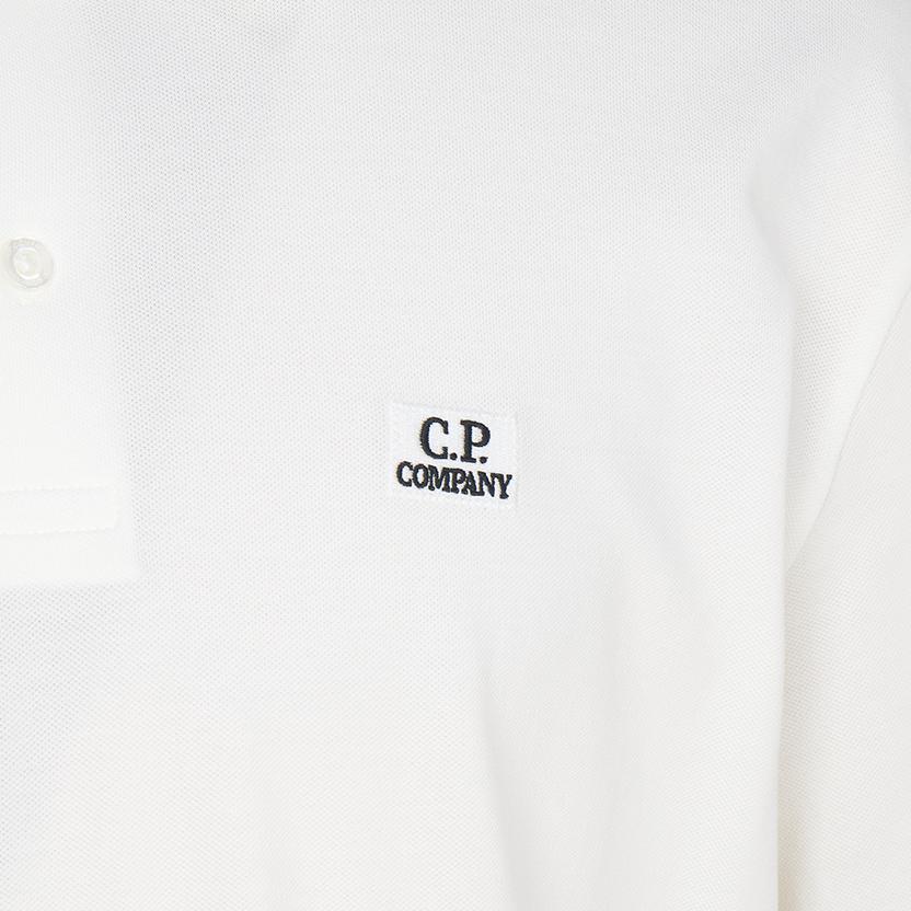 C.P. Company Logo Short Sleeve Polo Shirt Men tops 20CMPL108A005263W103