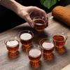 1 шт. Домашние стаканы для питья Креативный прозрачный стакан для чайной церемонии Кунг-фу Стакан для чая в китайском стиле Персонализированная посуда для напитков Стопка