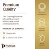Pslalae Evening Primrose Oil 1,300 mg, 120 Softgels - Cold Pressed, Non-GMO, Women's Nutritional Holistic Health Support