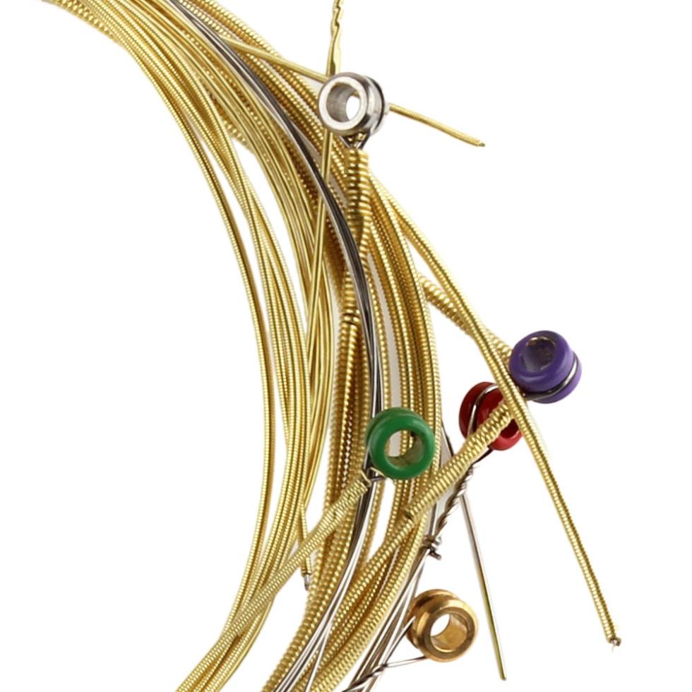 6Pcs/Set Acoustic Guitar String 012-053 Phosphor Bronze Strings Nickel Full Bright Tone & Medium