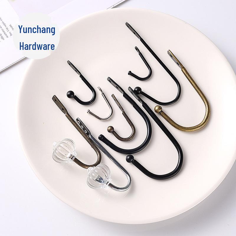 Ретро Черный Железный Настенный Крючок для Пальто и Шляп