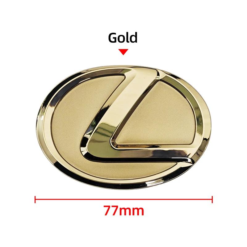 PHL1  65mm 77mm Car Steering Wheel Logo Sticker Badge Accessories For Lexus CT200H ES250 ES300H IS250 GS300 GS460 GX470 LS400 LX470