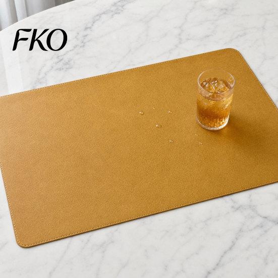 Faux Leather Coffee Table Mat Mat, Rustic Farmhouse Placemat, Protects Against Spills And Heat Resistant Placemats Heat, Modern Home