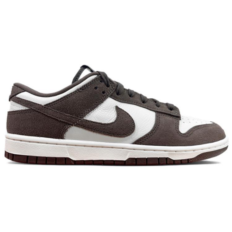 Nike Кроссовки Nike Dunk Low Retro SE Мужские Бледно-слоновая кость Барочный коричневый Низкие Кожа Замша Классические Повседневные Кроссовки FQ8249-104