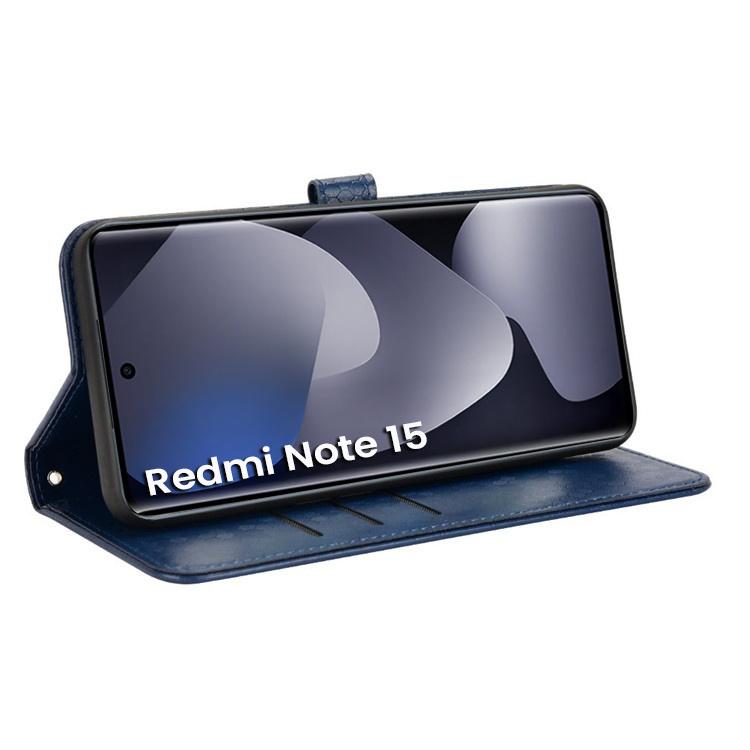Flip Case for Xiaomi Redmi Note 15 5G / Poco M8 5G, Wallet Rhombus, Blue