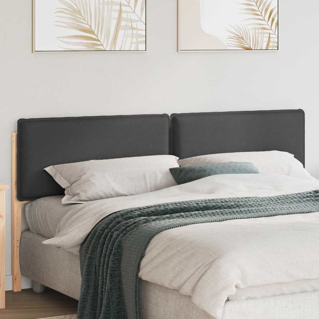 Upholstered Headboard in Natural and Dark Grey 180 cm