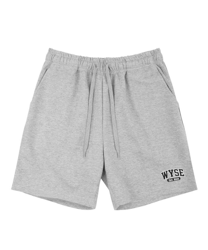 WYSE Basic College Logo Half Pants (Gray)
