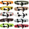 Men Bracelet Black Alloy Anchor Bracelets Multilayer Rope Chain Paracord Bracelet For Women Men Navy Style Jewelry