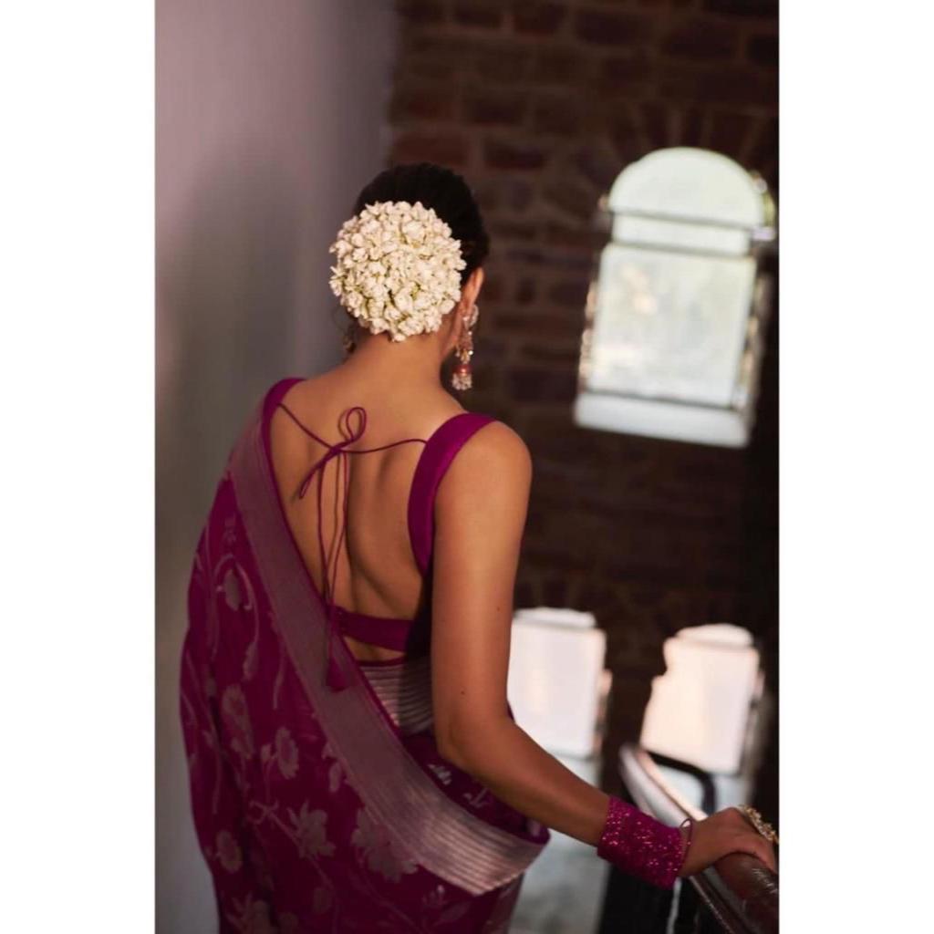 Сари Banarasi из мягкого шелка. Блузка (Необходимо сшить по размеру и посадке)