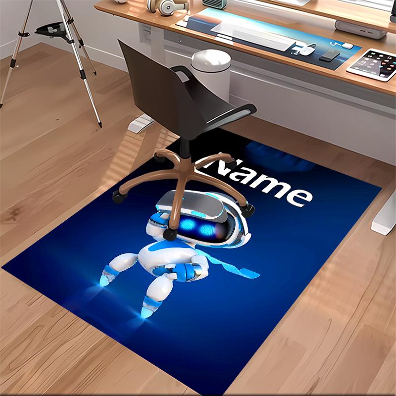 Custom personalization Astro Bot Print Area Rug - Soft, Washable Non-Slip Indoor Mat,Living Room,Home&Office Decorative Rug