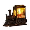 LED Night Light Vintage Train Christmas Battery Powered Lantern Portable Decorative Lamp Indoor Outdoor Party Gift