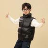 Winter Warm Girls Boys Cotton Lined Turtleneck Drawstring Zip Puff Vest Child Therme Waistcoat School Kids Outfit Tops 5-14Years
