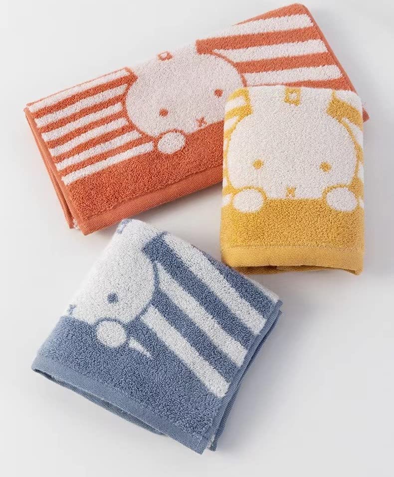 Миффи и Снупи Лицо Мини Банное Ручное Милые Полотенца Полотенце, Полотенце, Полотенце, Мягкое, Не скатывающееся, Прочное, Тонкое, (Миффи Б, набор из 3 предметов)