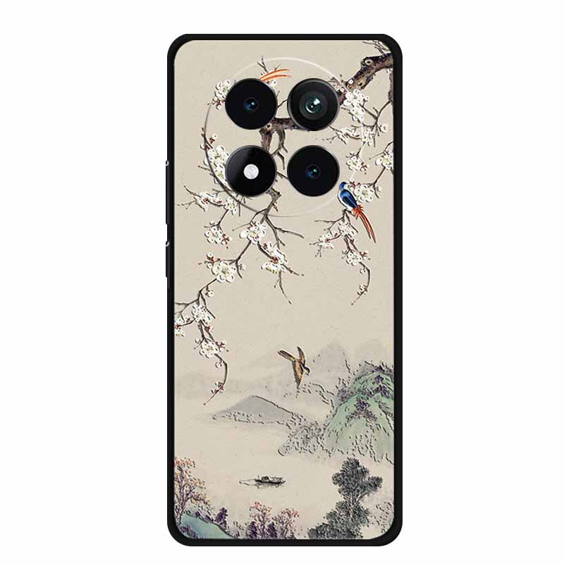 3D Emboss Case For Xiaomi Redmi Note 15 Phone Case Flowers Black Silicone Soft Back Cover Coque For Redmi Note 15 Pro Plus Case