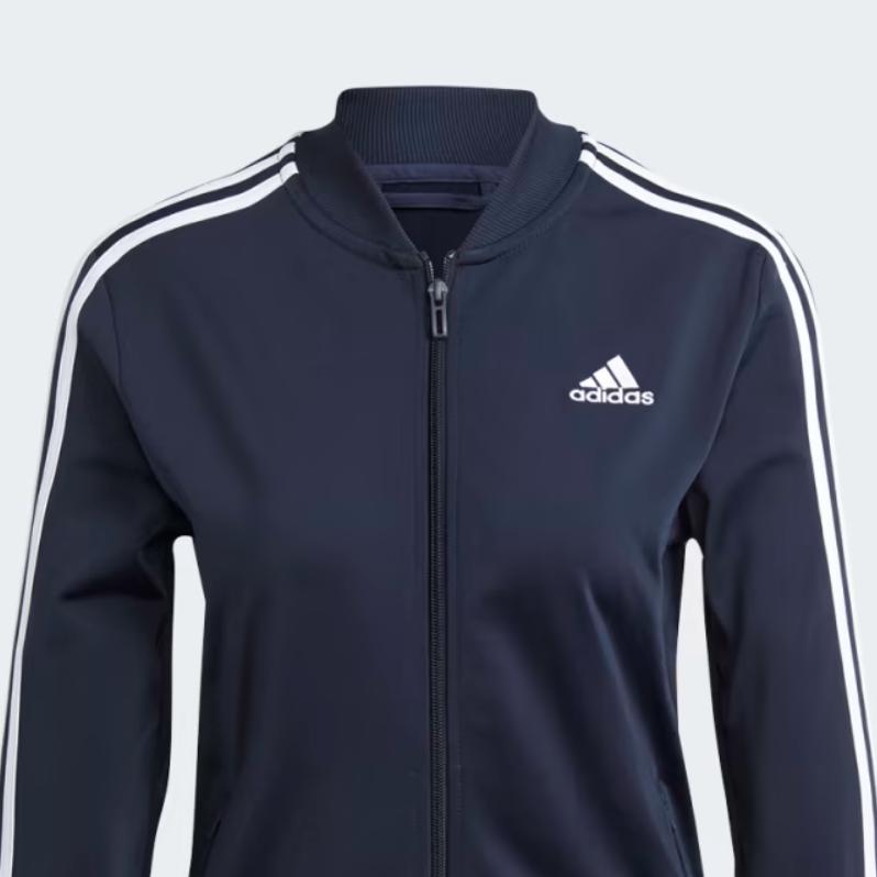 adidas Женский спортивный костюм Back 2 Basics с 3 полосками Legend Черный/Белый H10155