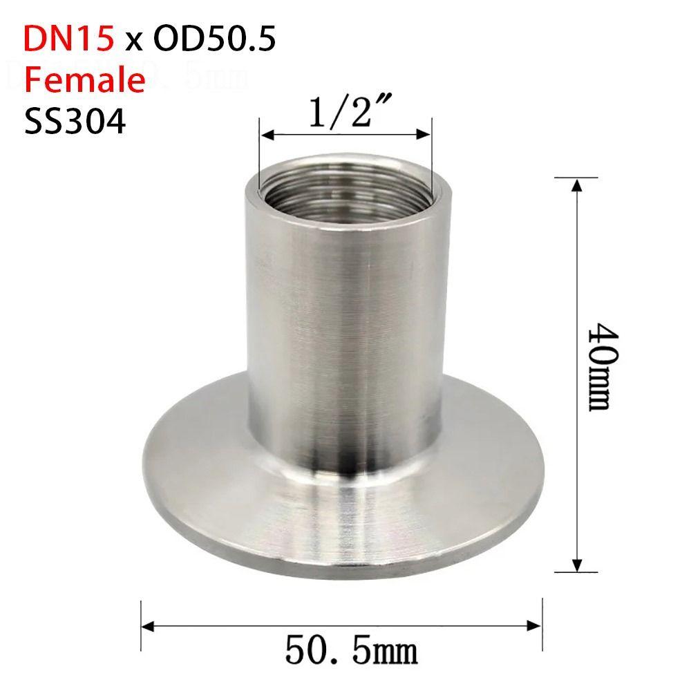 1Pcs 1/4" 3/8" 1/2" 3/4" 1" Pipe Fitting Connector SUS304 Sanitary TriClamp Adapter New Tri Clamp