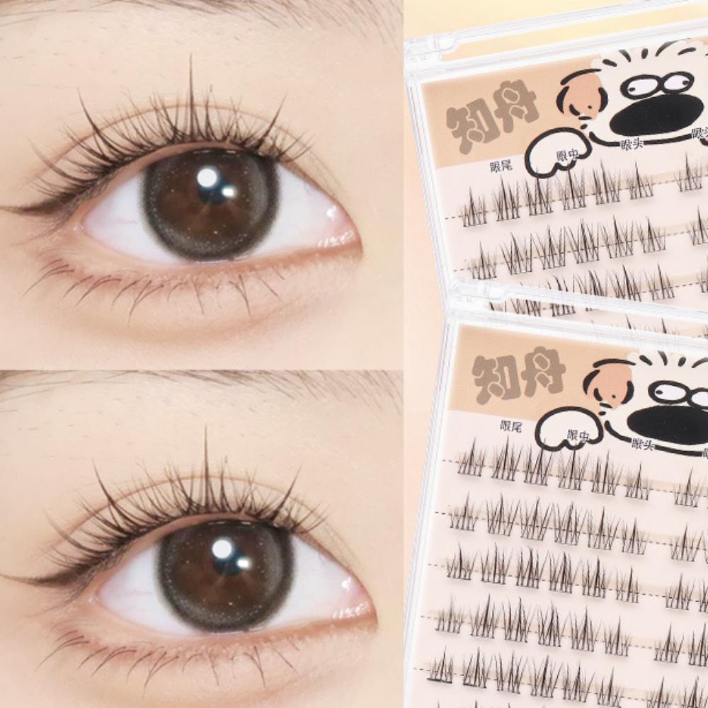 DIY Self-adhesive Lash Clusters Reusable False Eyelash Clusters Cute Adhesive False Eyelashes Lady