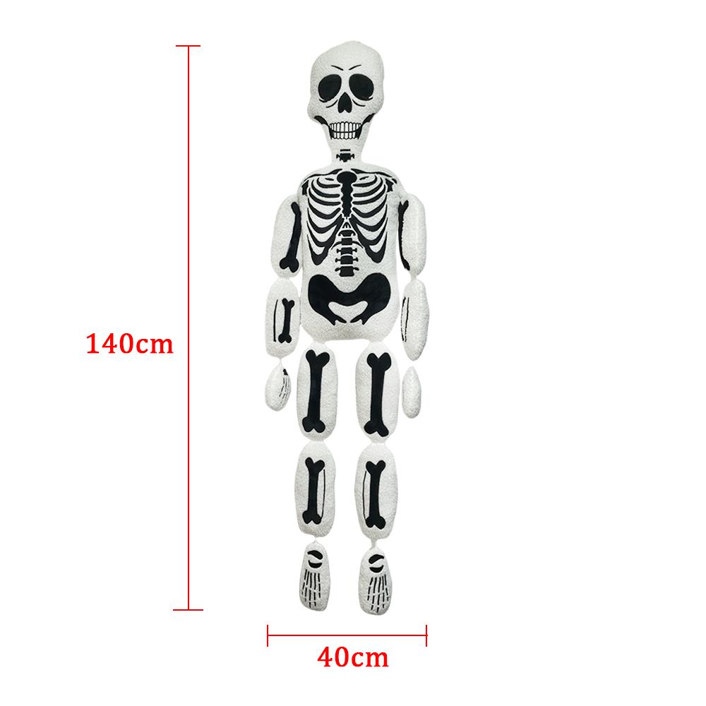 Funny Halloween Plush Toys Cute Skeleton Monster Ghost Skull Cartoon Horror Skull Fluffy Dolls Home Decoration Gifts