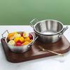 1 шт. с ручкой Миска из нержавеющей стали для подачи еды Корейская кухня Блюдце для соуса и приправ Кухонная посуда Золотой Серебряный