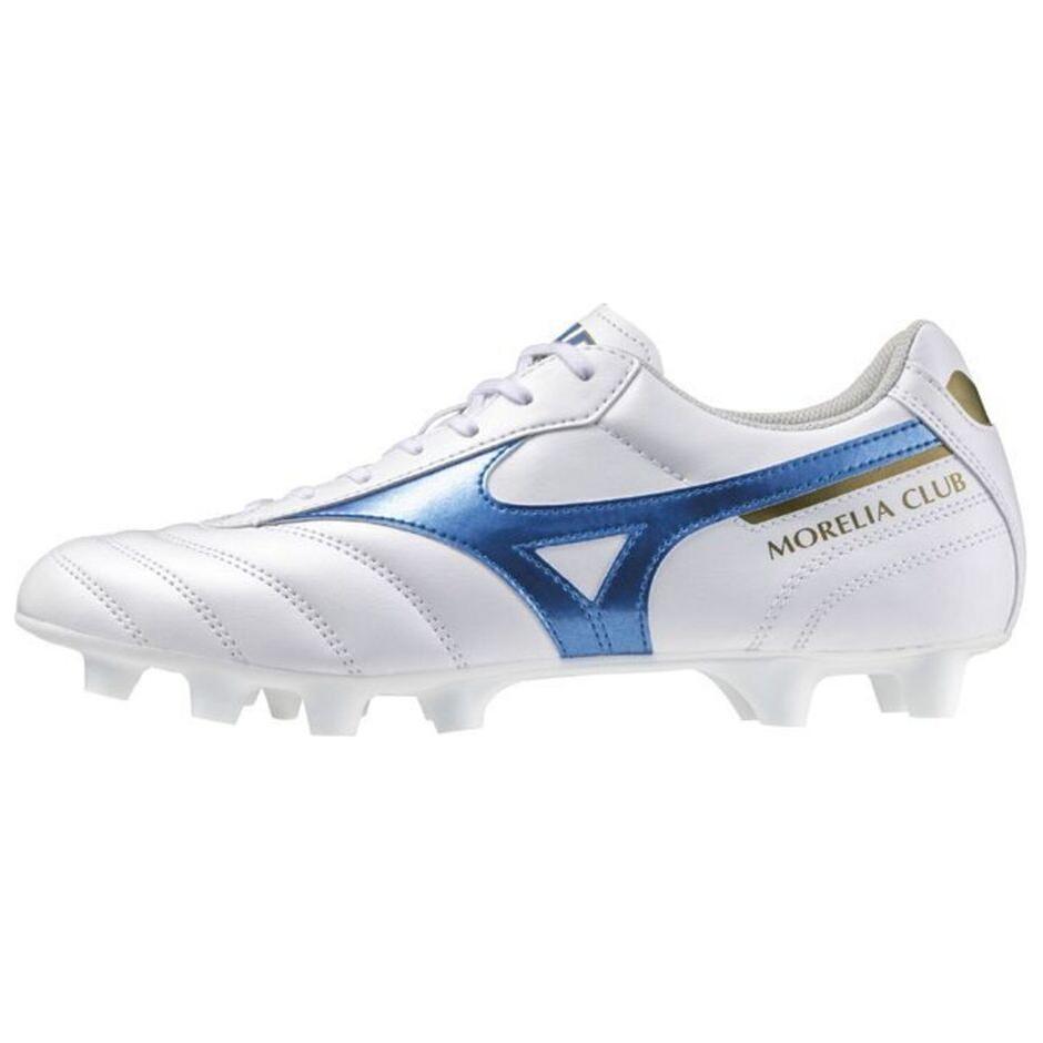 Mizuno Morelia 2 Club White Laser Blue Unisex Sneakers Gold P1GA241625