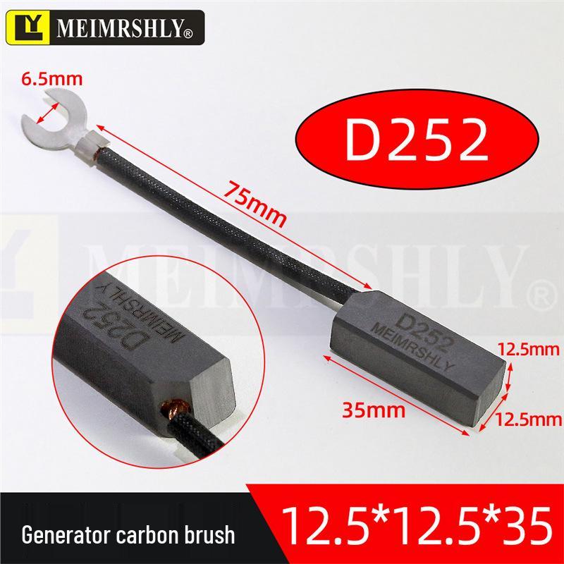 High Copper Carbon Brush 8x10x37/32 J204 for Motor, Diesel Generator, Crimping Machine