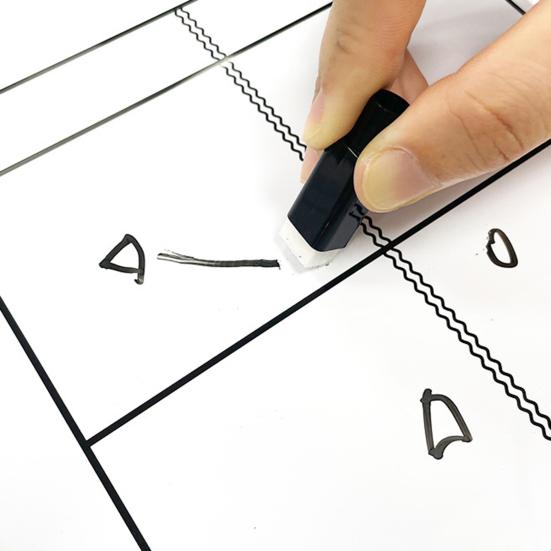 Dry Erase Tennis Coaching Clipboard Double-Sided Tennis Tactical White Board with Marker Pen for Tennis Training