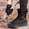 TUINANLE Men Work Boots Autumn Outdoor Hiking Boots Lace Up Mountaineering Shoes Breathable Hunting Training Boot High-top