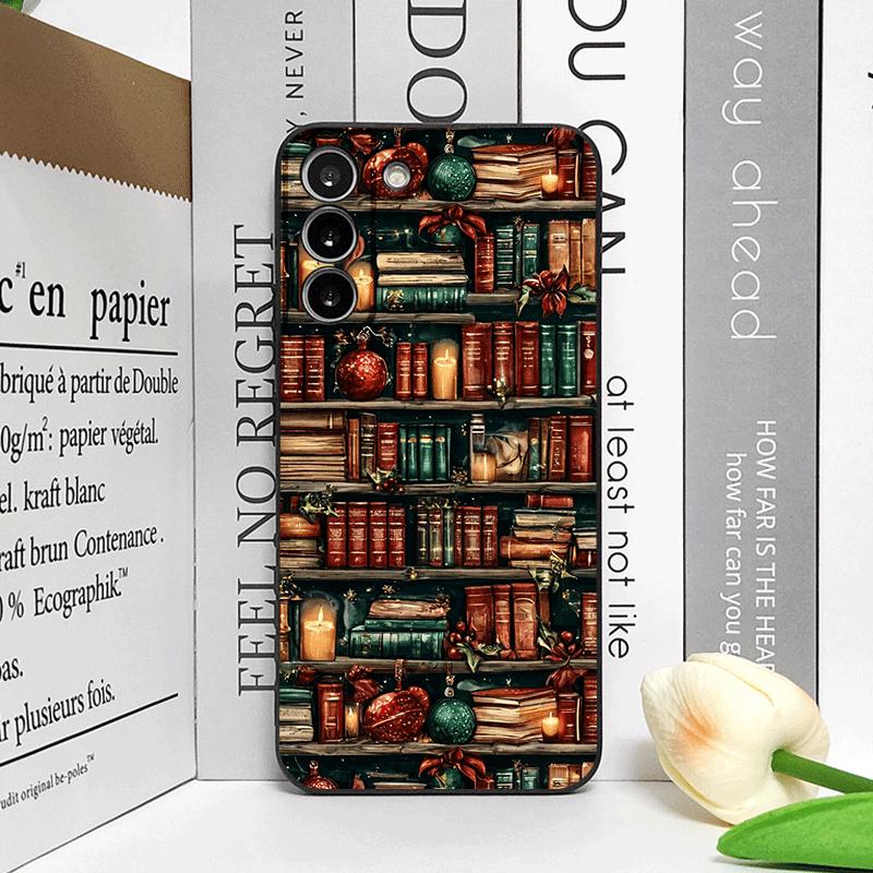 Рождественские украшения Книжная полка Печать книги Чехол для телефона для OnePlus 13 12 13R 11 10 9 8 Pro Nord 4 N100 N20 CE3 ACE2 ACE3 5G Чехол