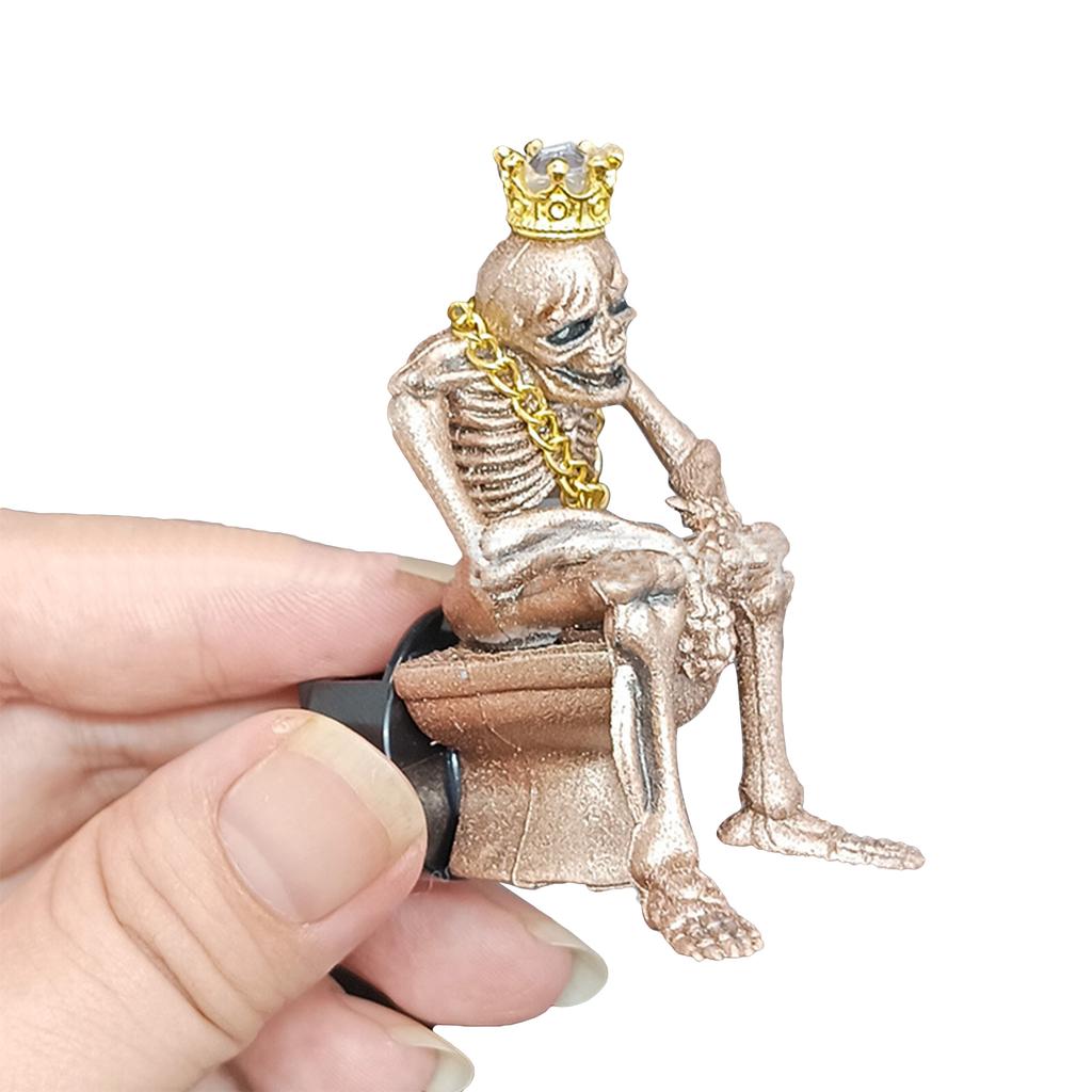 Освежитель воздуха в автомобильном дефлекторе с черепом в форме орнамента Диффузор эфирных масел Свежий воздух в дефлекторе Ароматерапия Автомобильные аксессуары