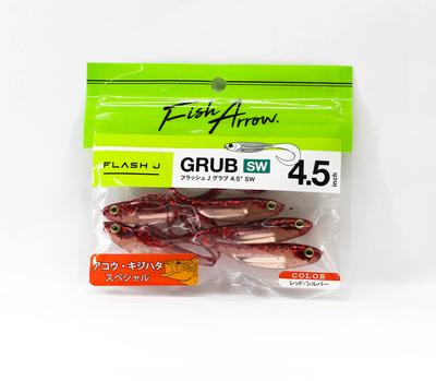 Fish Arrow Мягкая приманка Flash J Grub SW 4,5 дюйма 5 штук в упаковке #124 (0097)