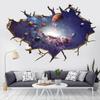 3D Self-adhesive Tearable Wall Starry Sky Universe Planet World Ceiling Living Room Decorative Wall Sticker