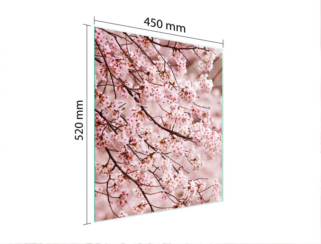 GLASS CUTTING BOARD 45x52 Flower