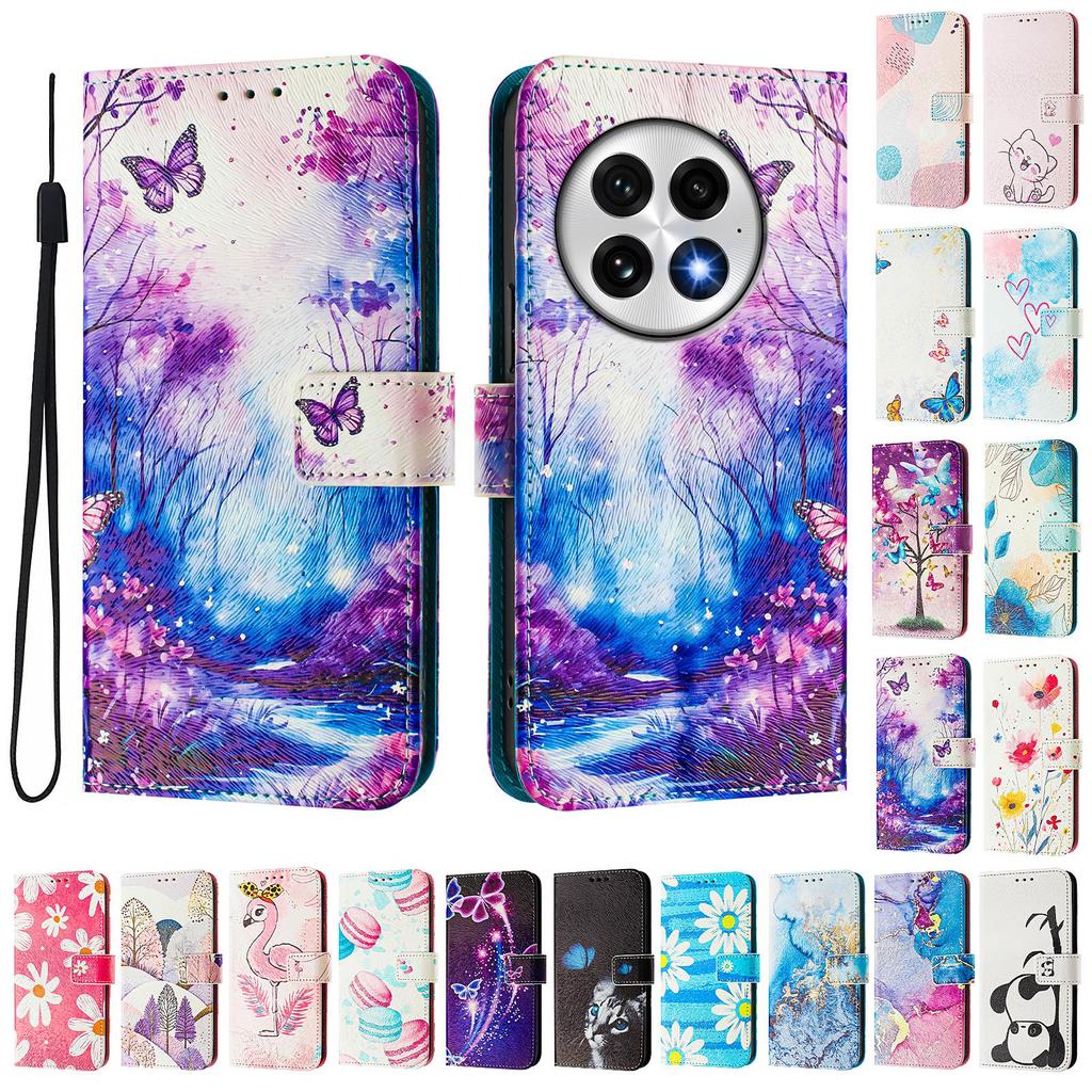 Роскошный кожаный чехол-кошелек Dream Butterfly Forest из искусственной кожи в стиле книги для Oneplus 9R, 8T, Nord CE2 5G, Nord 2T, Nord N300, Oneplus 11 12...